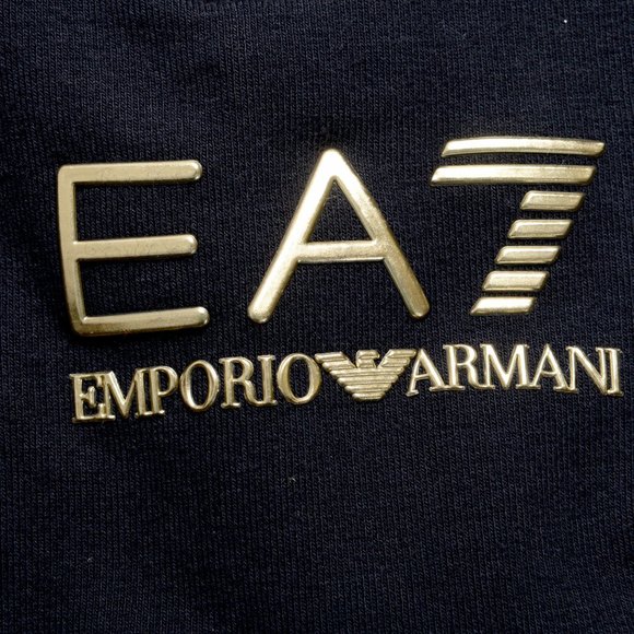 Emporio Armani EA7 Blue Stretch Track Sweat Pants - Picture 5 of 6